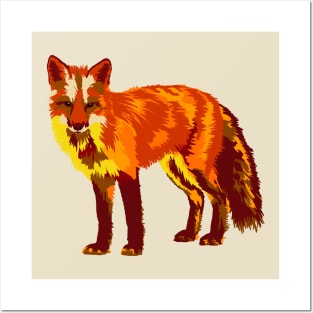 Fox Portrait Posters and Art